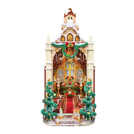 Rolife Caroling Cathedral TGB26 Book Nook Kit - gallery image 1